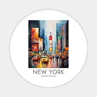 An Impressionist Painting of New York - United States Magnet